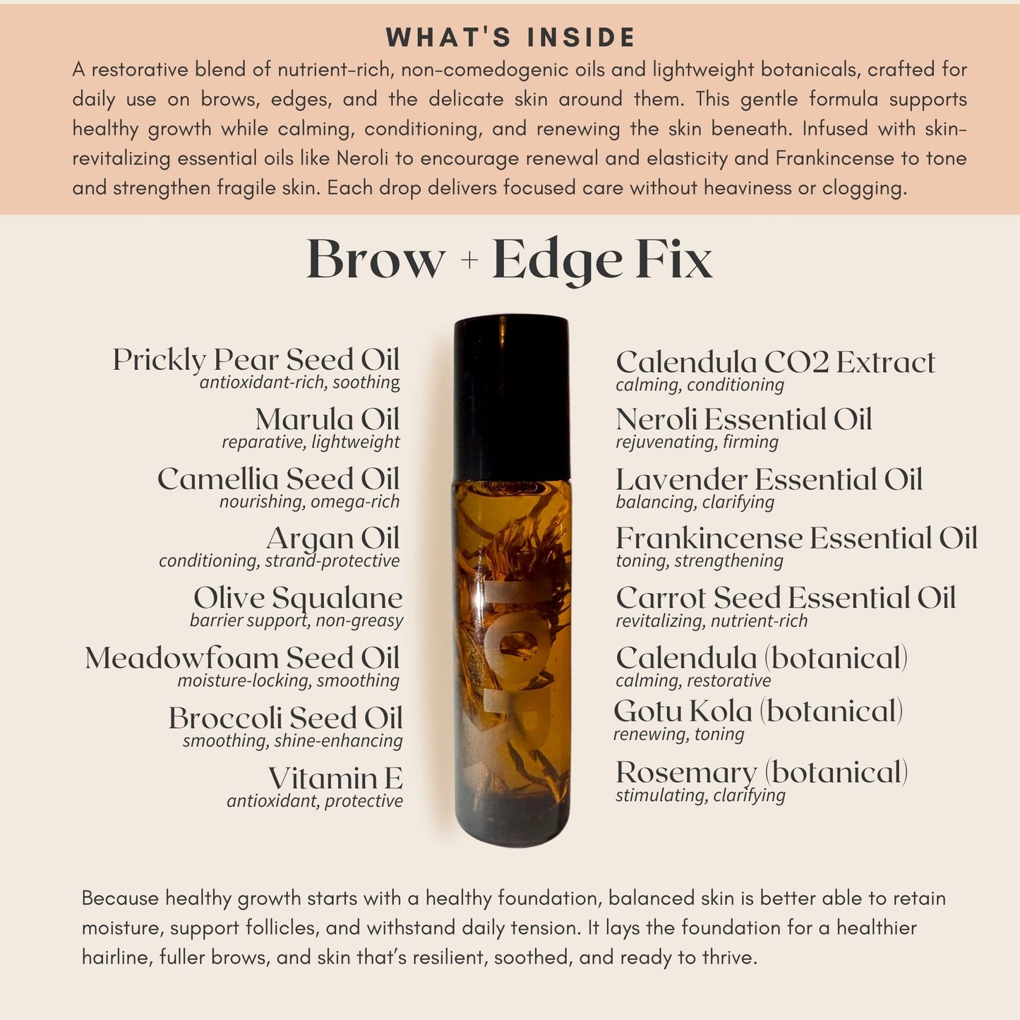 Brow + Edge Fix - Precision Herbal Oil for Edges & Brows (10mL)