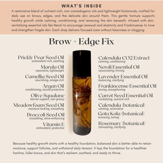 Brow + Edge Fix - Precision Herbal Oil for Edges & Brows (10mL)